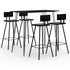Swen Studio -  5 Piece Bar Set Black